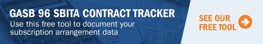 GASB 96 SBITA Contract Tracker Tool