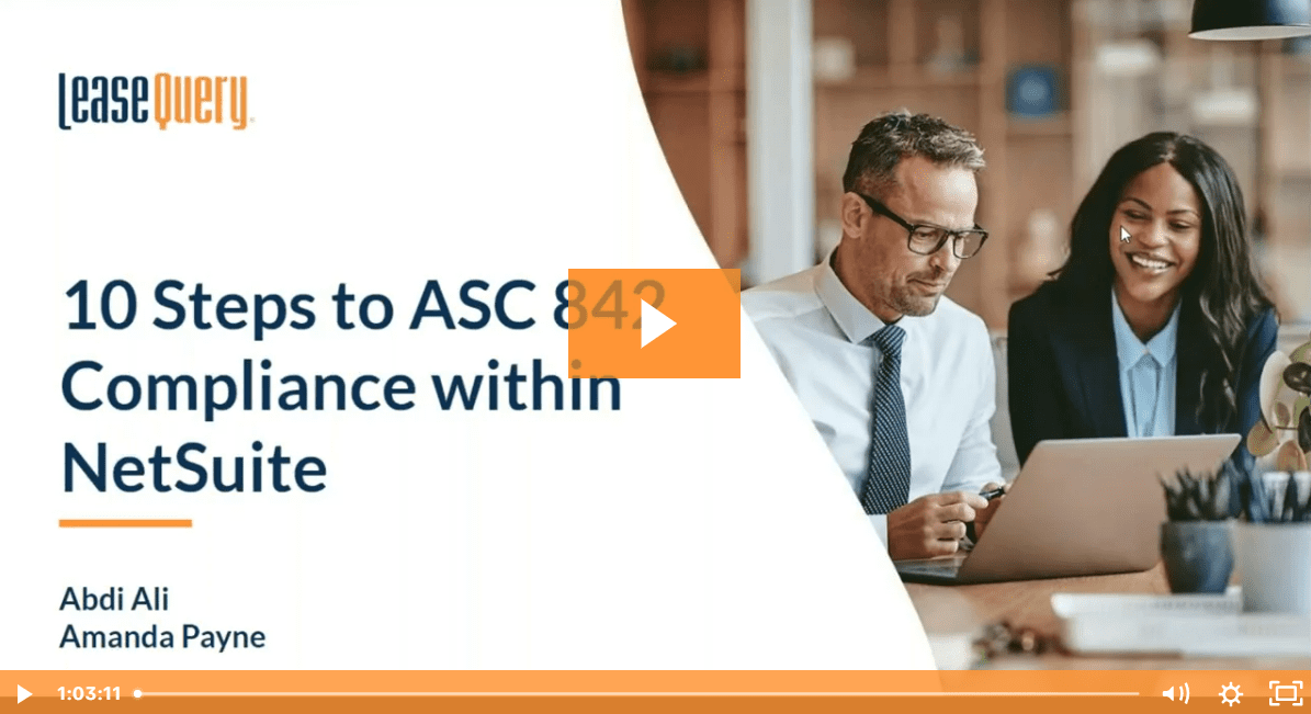 Webinar | 10 Steps to ASC 842 Compliance within NetSuite