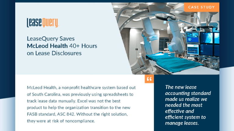 Case Study | LeaseQuery Saves McLeod Health 40+ Hours on Lease Disclosures