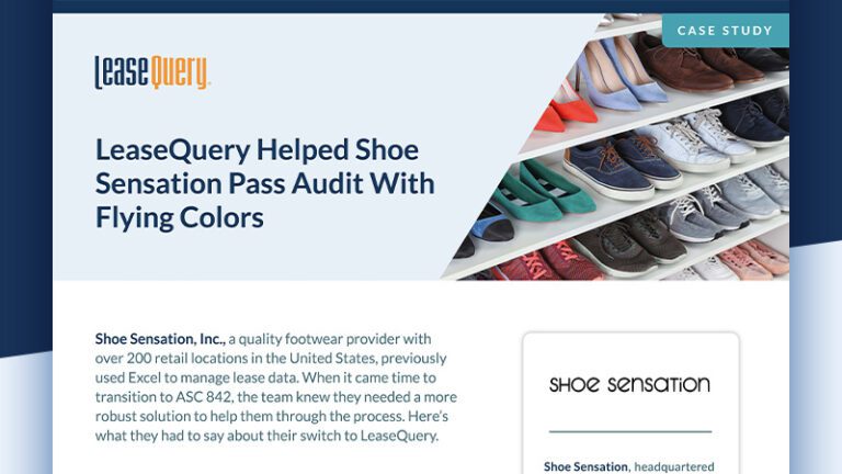 Case Study | LeaseQuery Helped Shoe Sensation Pass Audit With Flying Colors