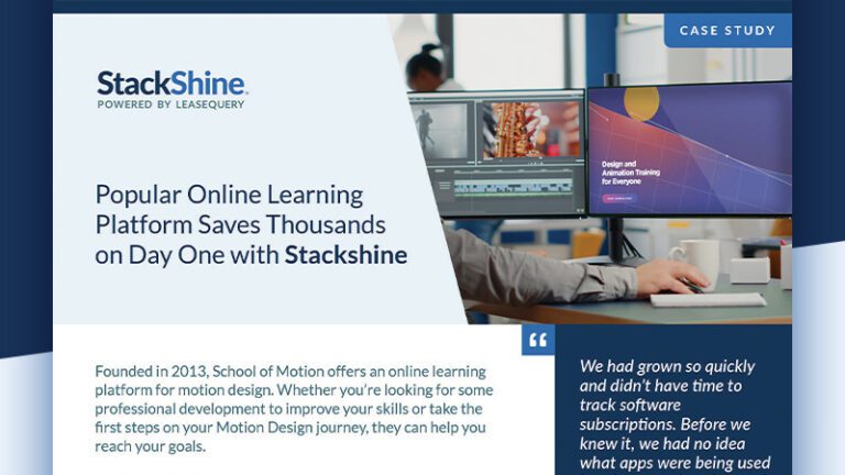 Case Study | Popular Online Learning Platform Saves Thousands on Day One with Stackshine